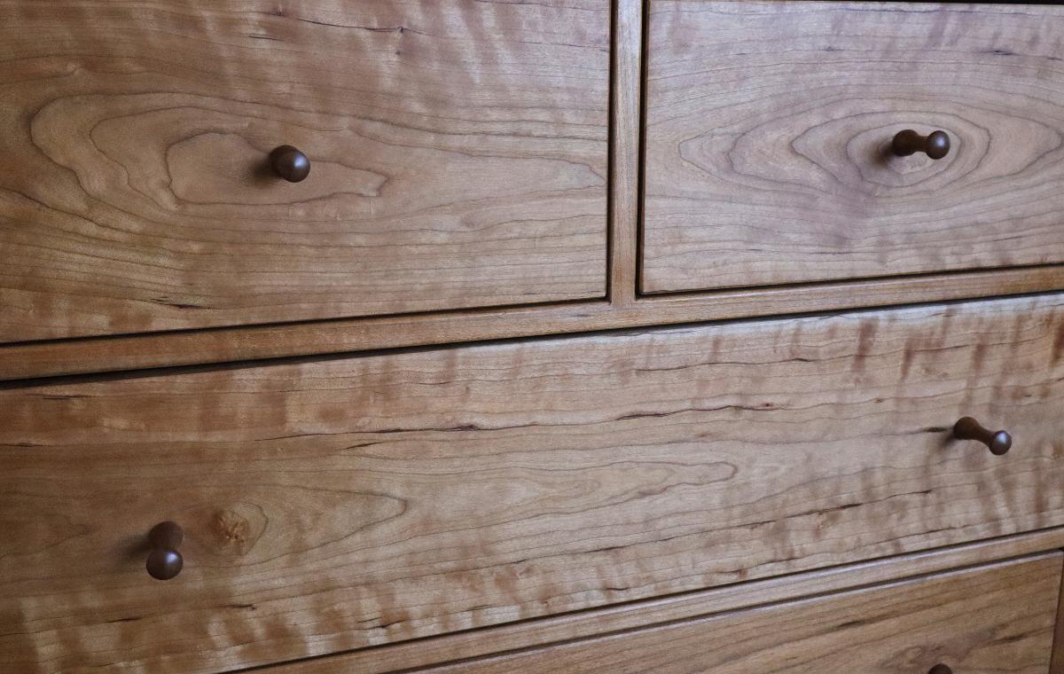 Cherry Chest of Drawers detail