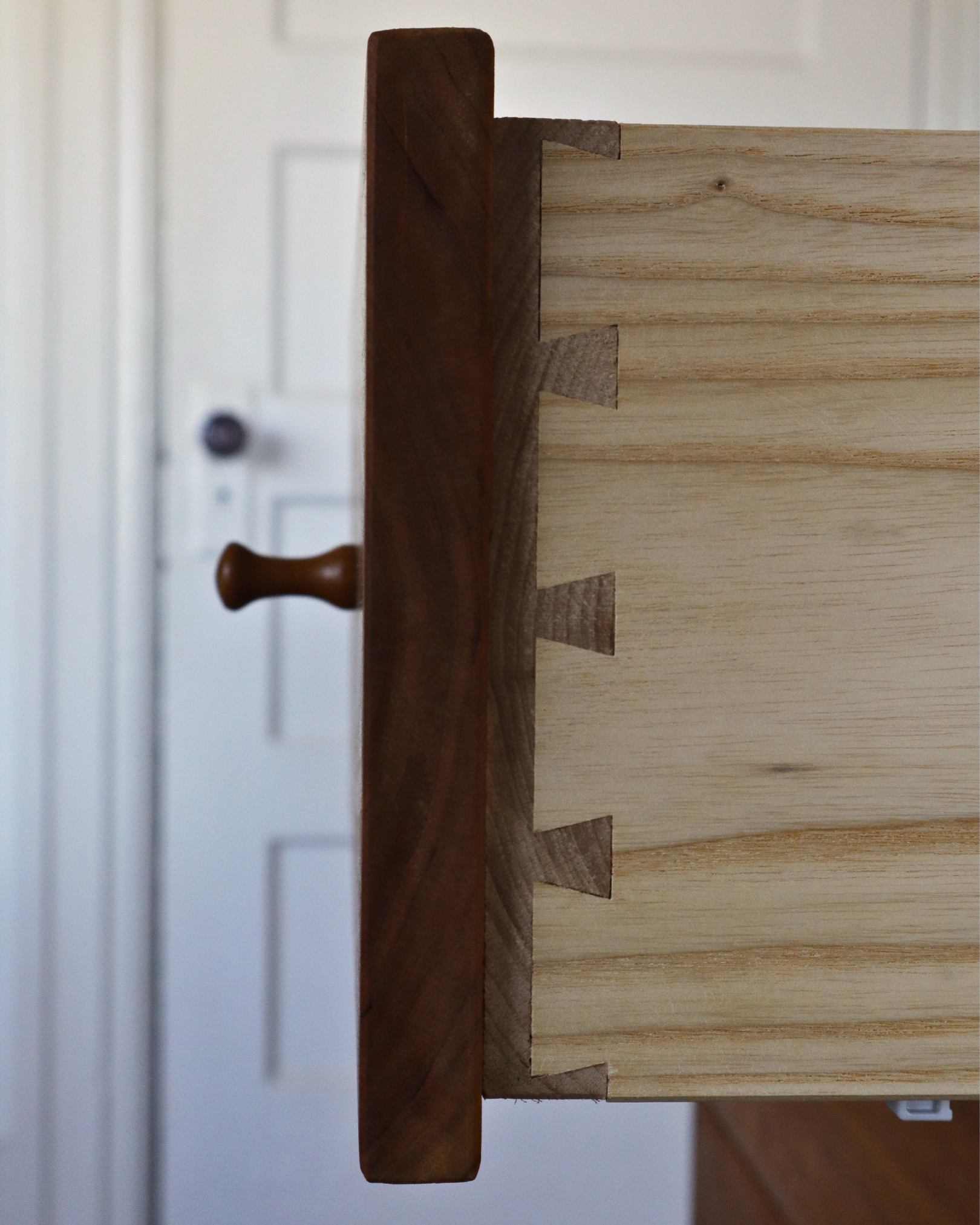 Cherry Chest of Drawers detail