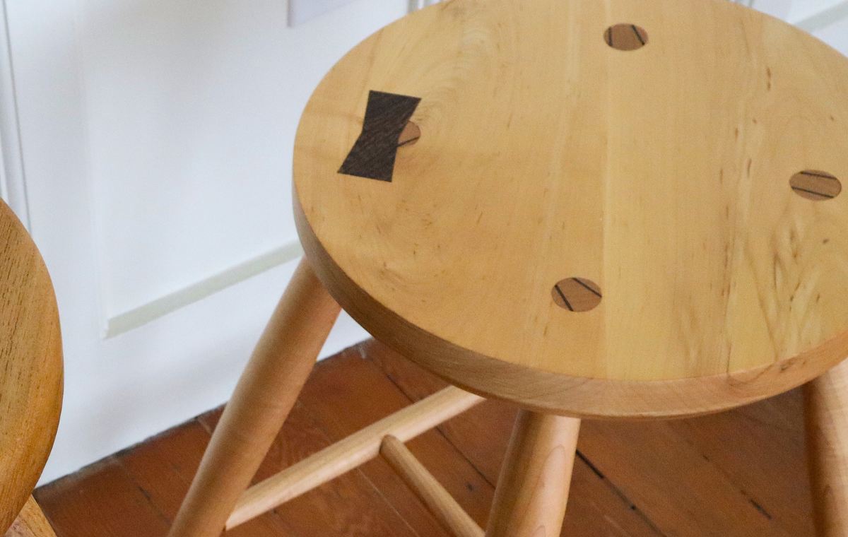Maple Stool detail