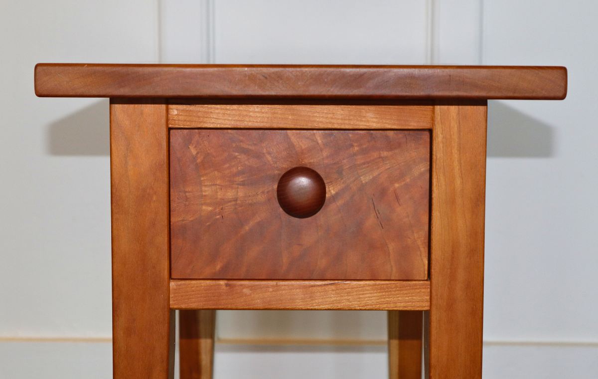 Cherry Side Table detail